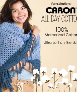 Alternative view of Caron All Day Cotton - 3 Pack of 173 Yards/3.52 oz Eyes Blue 100% Mercerized Cotton Yarn